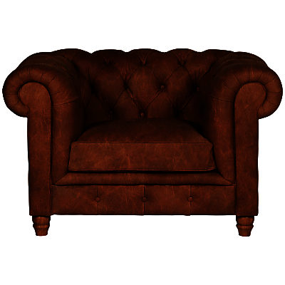 Halo Earle Chesterfield Armchair Old Saddle Mocha